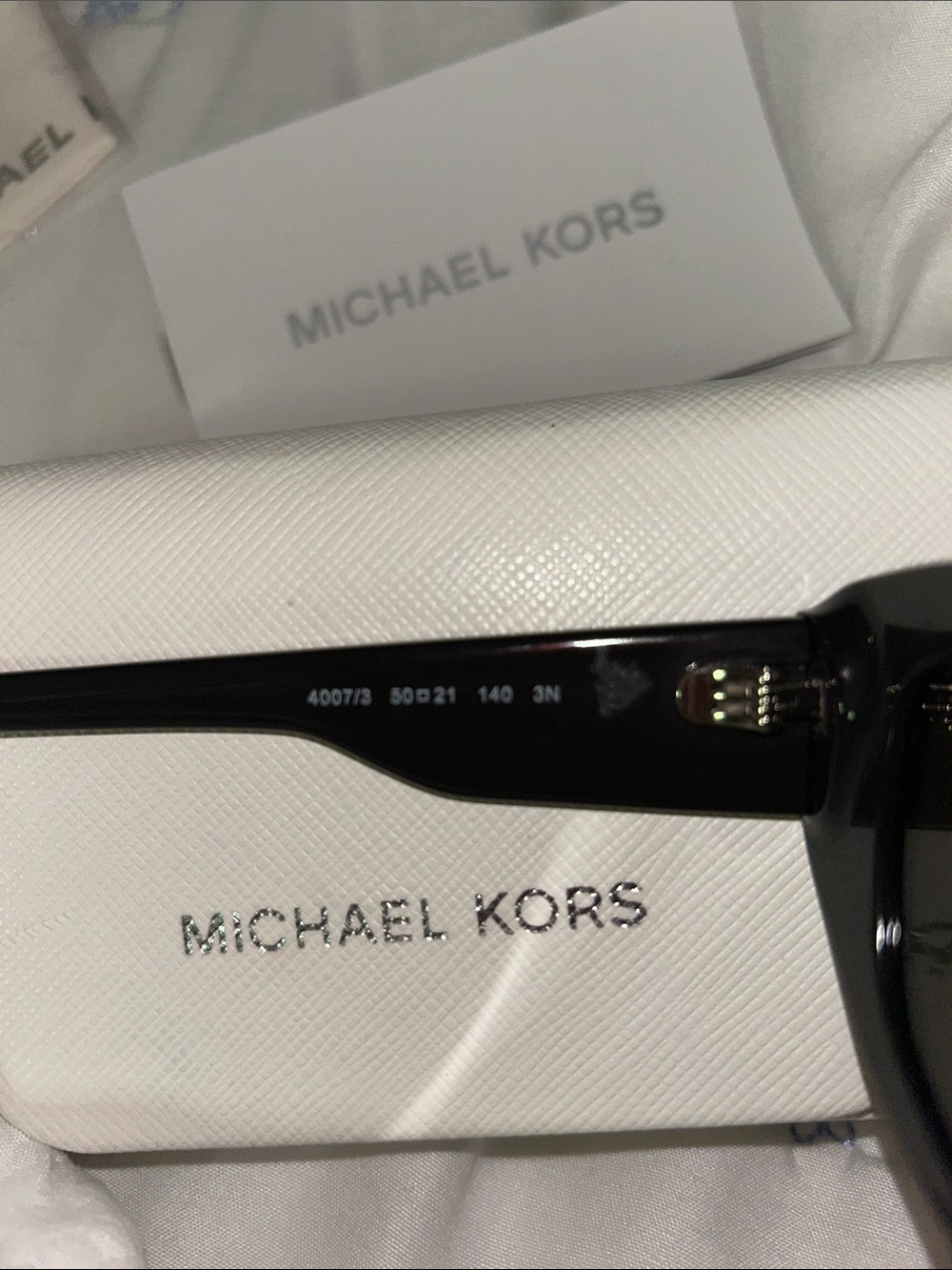 Michael Kors Black Cat - Eye Sunglasses with Subtle Studs Lucottica Style - Picture 2 of 9